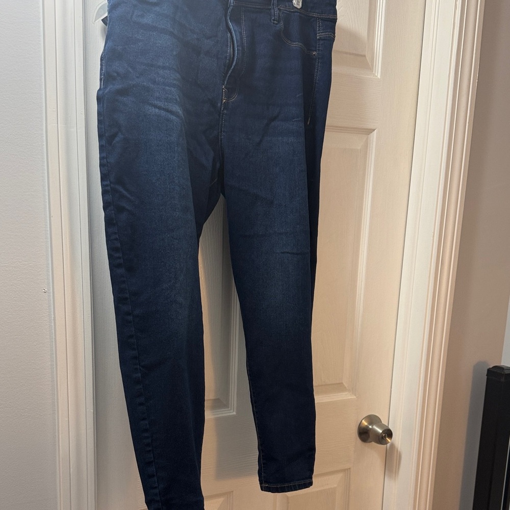Dark Blue Denim Jeggings